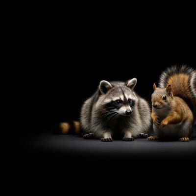 Raccoon and Squirrel